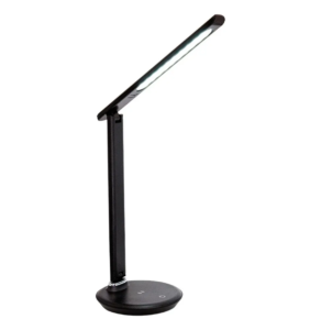 LAMPARA ESCRITORIO LED 5W 3CCT NEGRA CARGA INALAMBRICA MERCURY IDL43