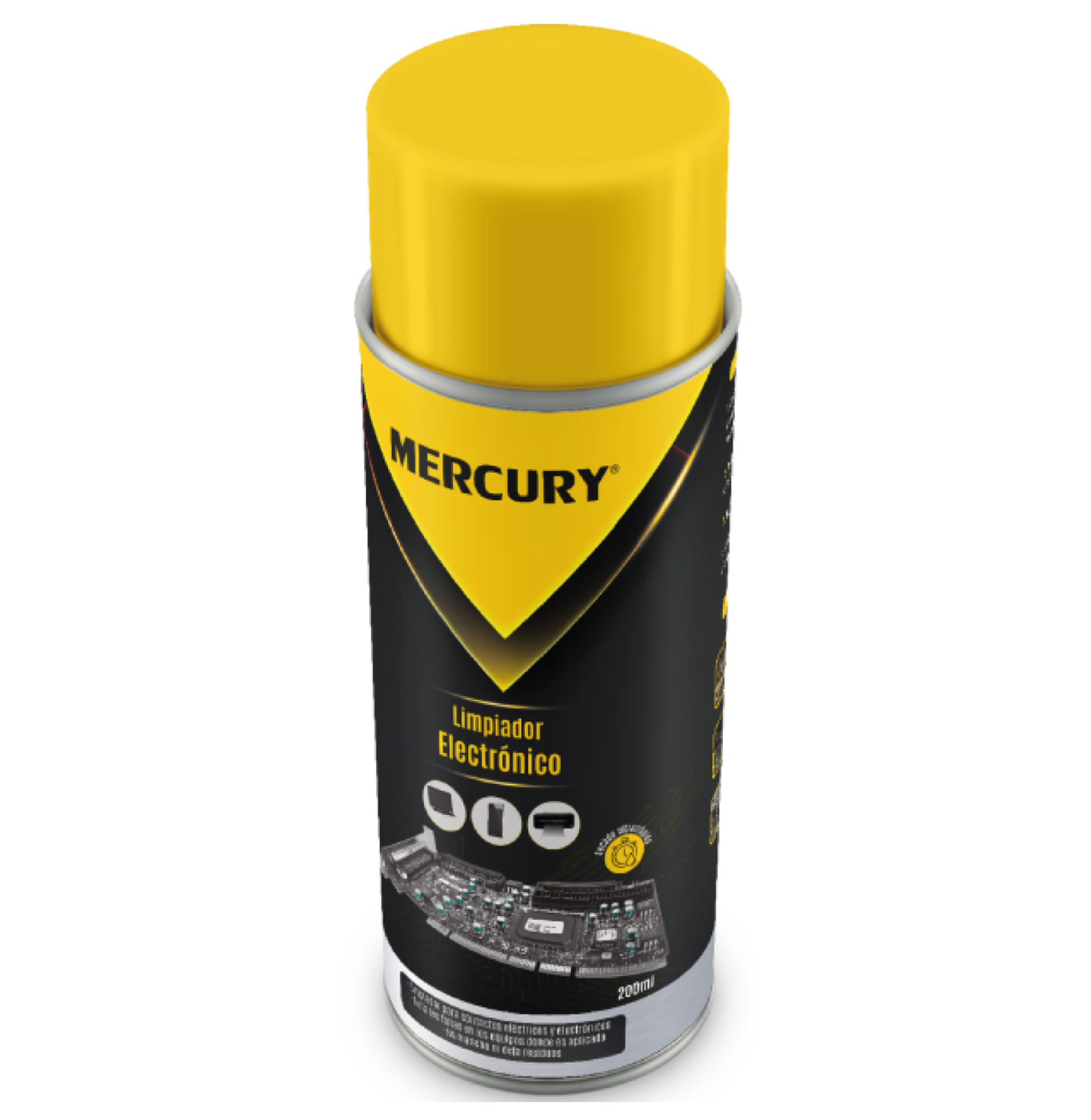 LIMPIA CIRCUITOS ELECTRONICOS 200ML SECADO ULTRA RAPIDO MERCURY LMC01