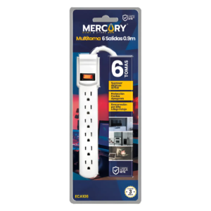 MULTITOMA 6 SALIDAS 0,90M BLISTER MERCURY ECA108