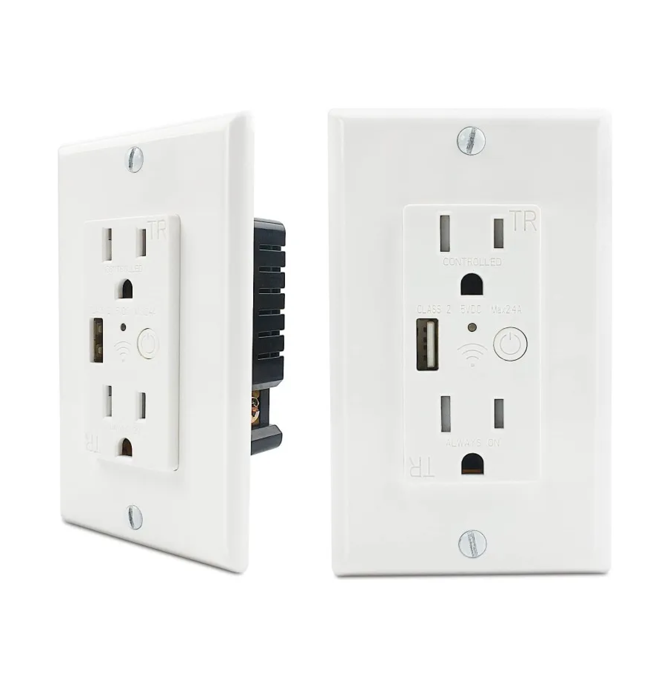 TOMA DOBLE C/POLO + USB SMART HOME WIFI WHITE MERCURY REF TIC45 - Imagen 2