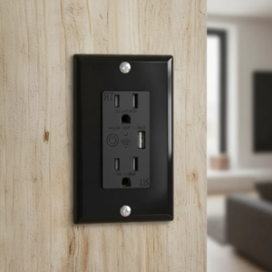 TOMA DOBLE C/POLO + USB SMART HOME WIFI BLACK MERCURY REF TIC46