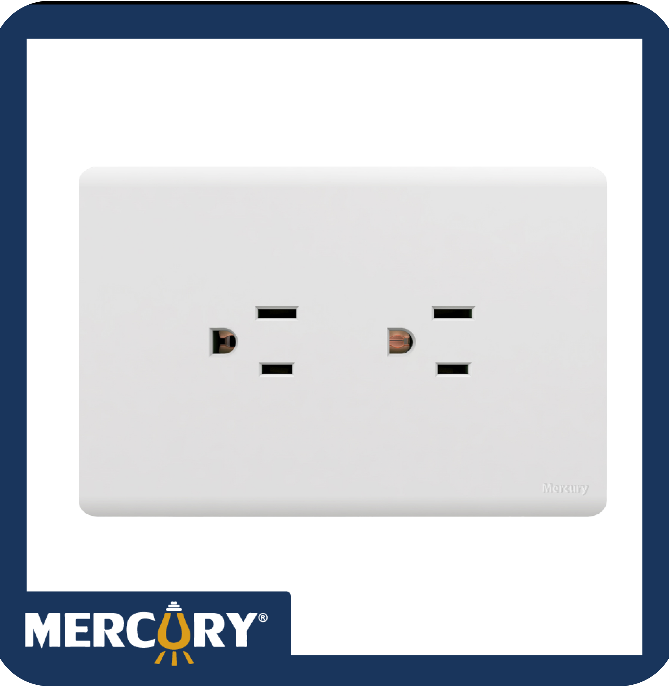 TOMA DOBLE C/P WHITE L/INFINITY MERCURY ETI260