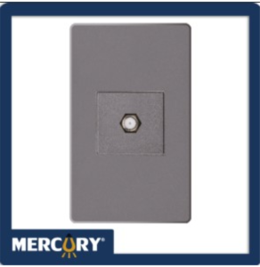 TOMA COAXIAL SENCILLA PLUS SILVER MERCURY ETI206