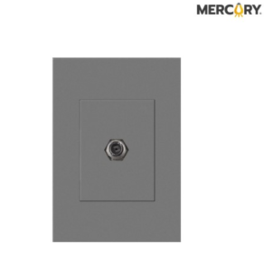 TOMA COAXIAL SENCILLA GRIS GRIGIO TORINO MERCURY ETI231