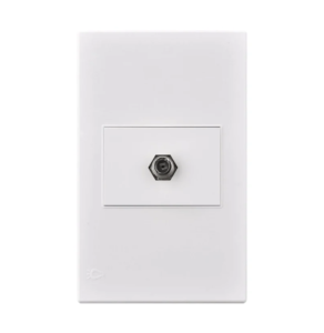 TOMA COAXIAL SENCILLA BLANCO CAPRI MERCURY ETI219