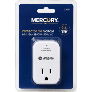 PROTECTOR DE VOLTAJE 15AMP 1800W MINI REF ECA153 MERCURY
