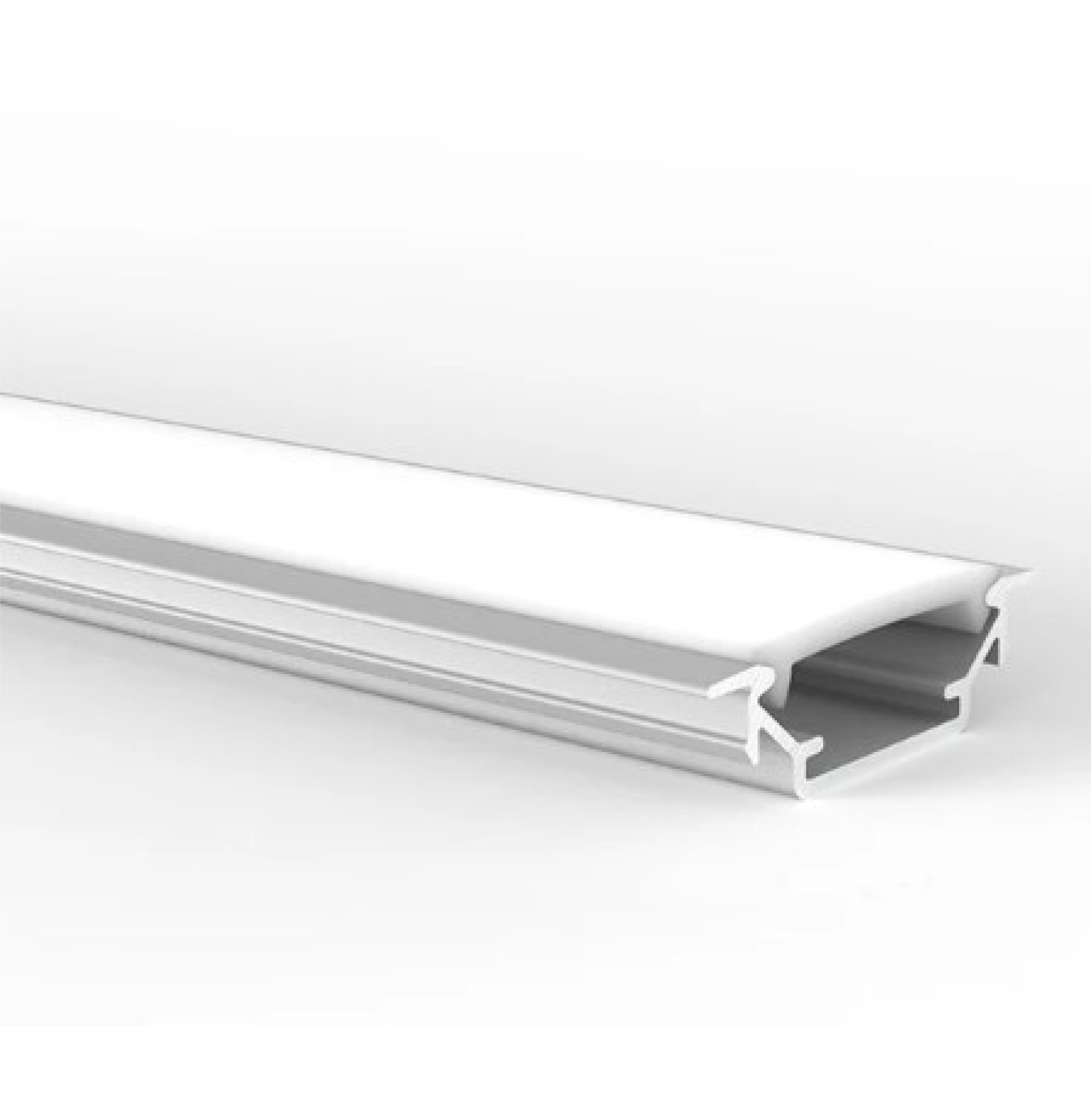 PERFIL P/RIEL DIFUSOR 30X910MM X2M C/ALETAS INCRUSTAR ALUMINIO MERCURY REF ICL78
