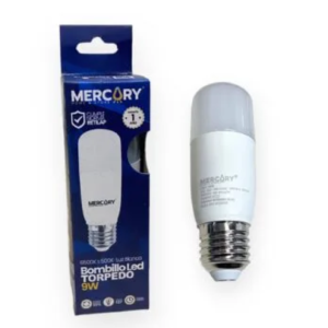 BOMBILLO LED 09W 6500K E27 TORPEDO MERCURY IBL43