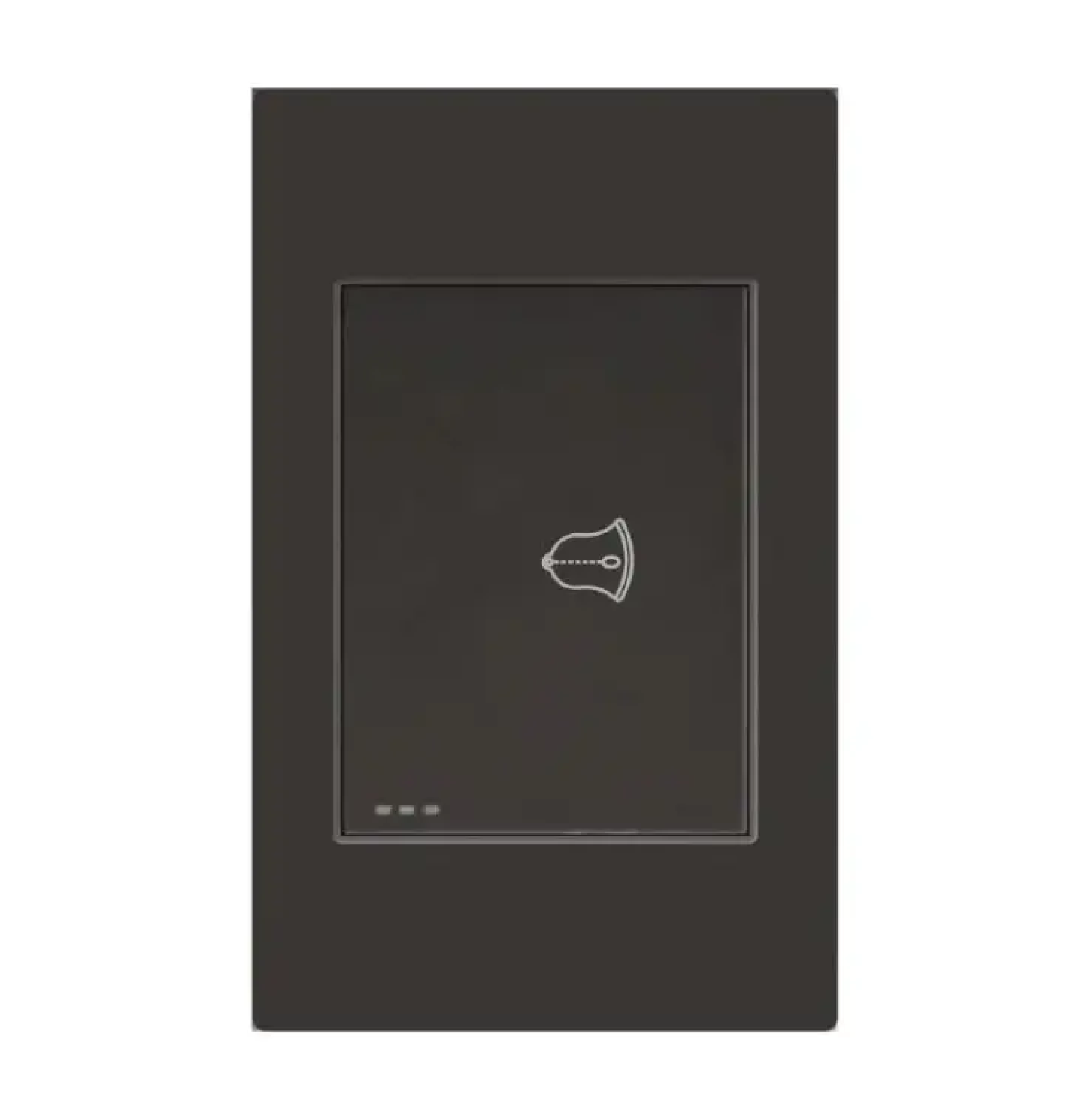 BOTON TIMBRE SENCILLO NEGRO MATE MERCURY ETI168