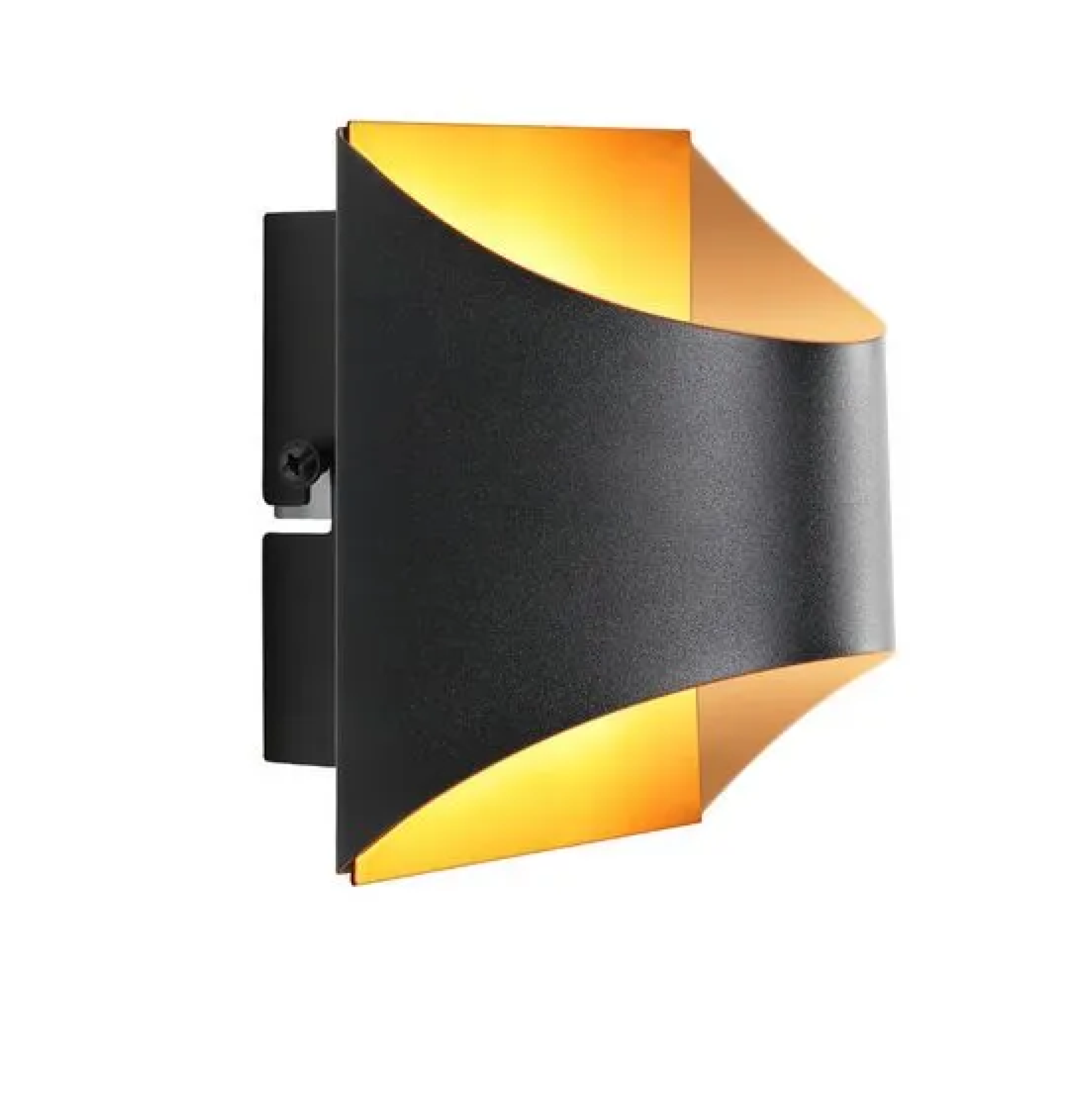 APLIQUE LED PARED 02W 3000K NEGRO - DORADO UP & DOWN EXCELL 70158