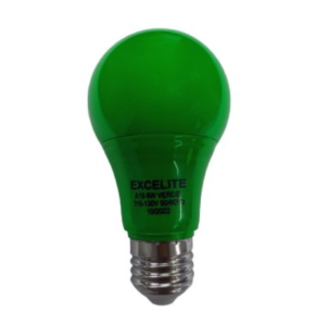 BOMBILLO LED 06W - 09W VERDE E27 EXCELL 5484