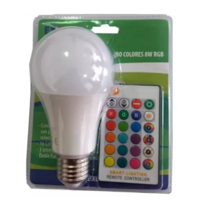 BOMBILLO LED 08W RGB C/C GLOBO EXCELL 5485