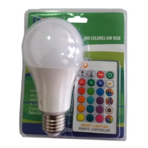 BOMBILLO LED 08W RGB C/C GLOBO EXCELL 5485