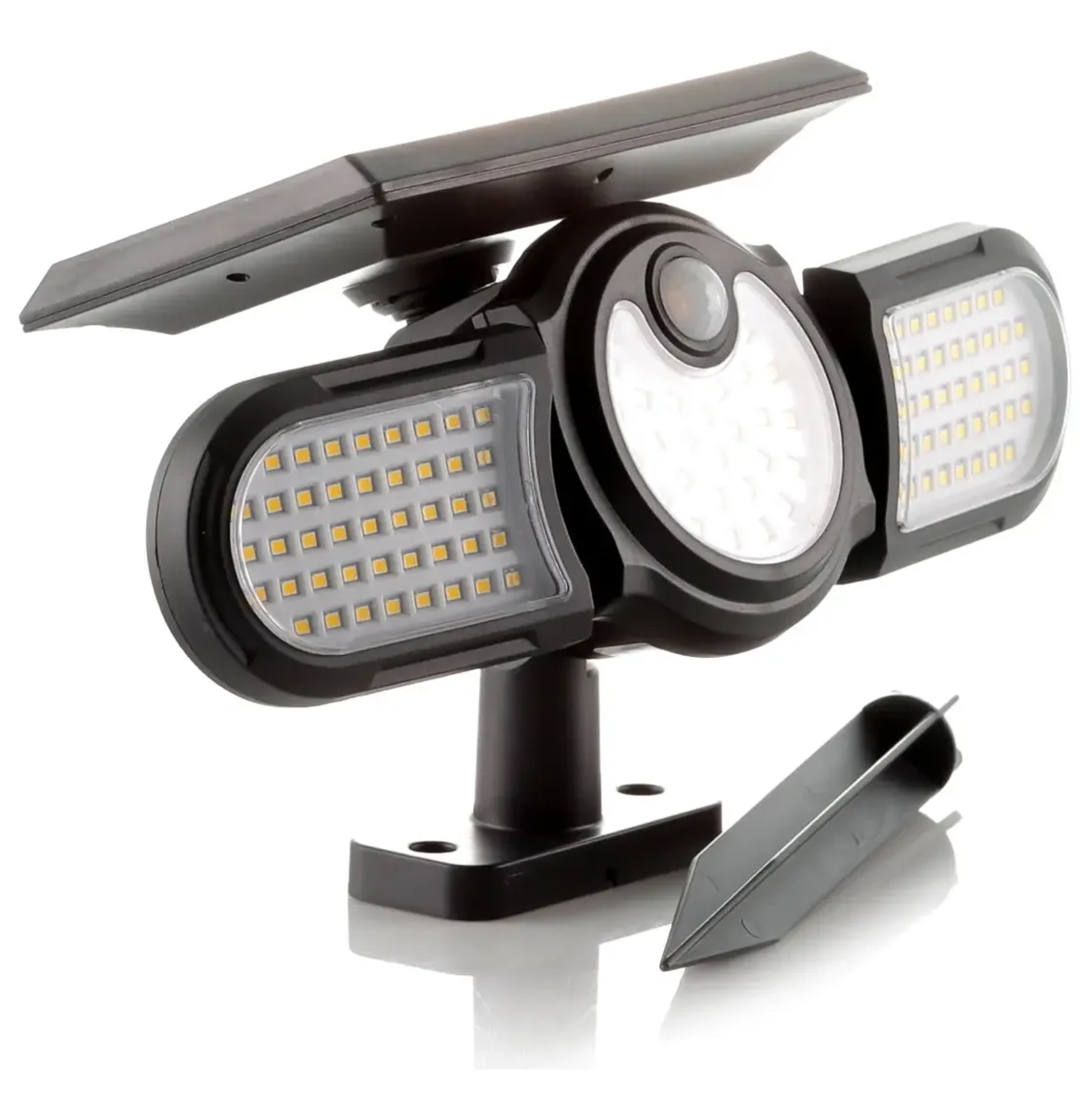 APLIQUE LED PARED 2.5W 6500K C/SENSOR SOLAR M2 NEGRO IP44 MERCURY REF ISL24 - Imagen 2