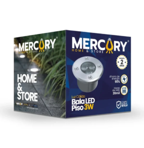 BALA DE PISO 03W 3500K SATIN MERCURY REF IPL104