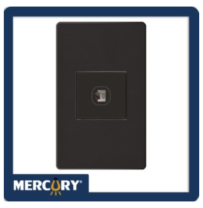 TOMA TELEFONO SENCILLA NEGRO PLUS MERCURY ETI194