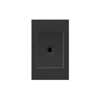 TOMA TELEFONO SENCILLA NEGRO MATE MERCURY ETI167