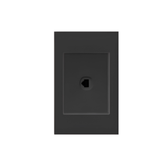 TOMA TELEFONO SENCILLA NEGRO MATE MERCURY ETI167