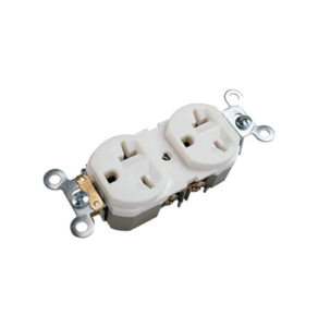 TOMA DOBLE 20AMP P/TRABADA BLANCA CILES 250V S/PLACA PT144317B