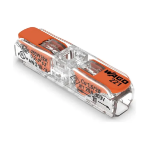 CONECTOR WAGO PALA TRAS 20-14AWG 1POL LINEAL 600V-32A WAGO 221-2411