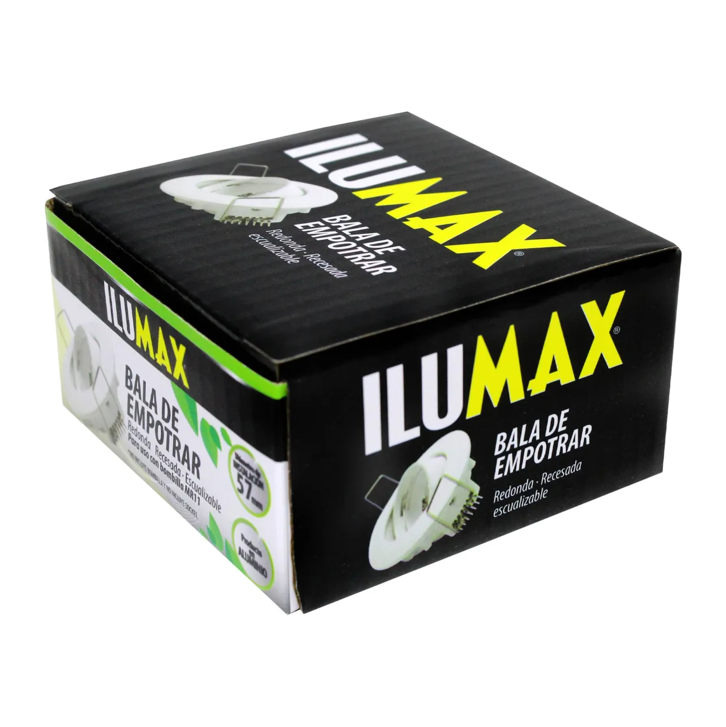 BALA EMPOTRAR ALUMINIO MR11 MINI DICROICO ILUMAX 2108 - Imagen 3