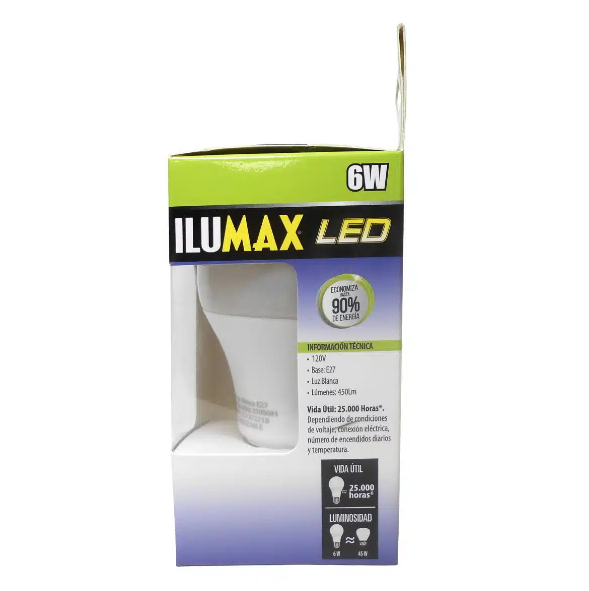 BOMBILLO LED 06W 6500K E-27 DIMMER REF 1325 ILUMAX - Imagen 3