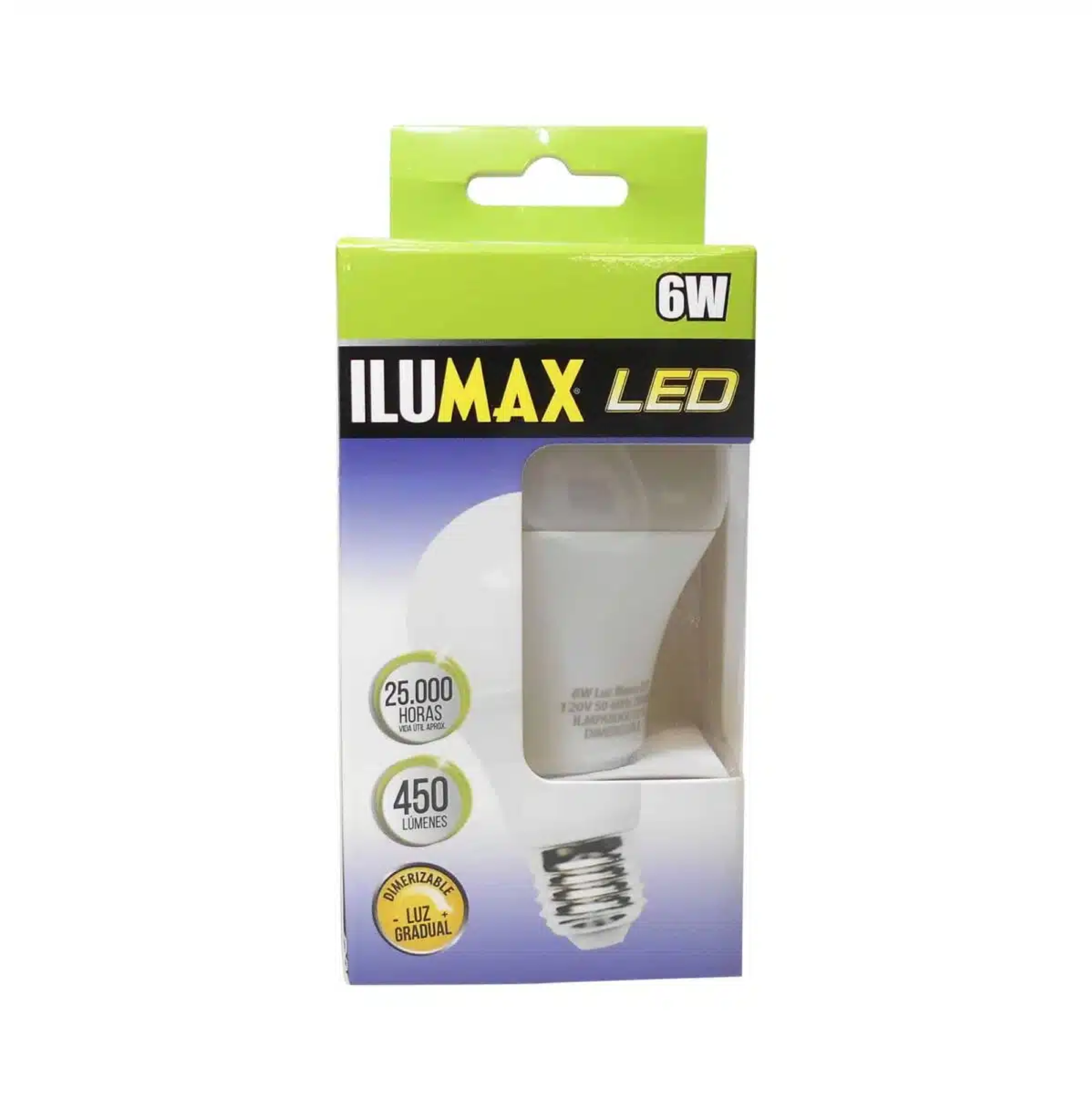 BOMBILLO LED 06W 6500K E-27 DIMMER REF 1325 ILUMAX - Imagen 2
