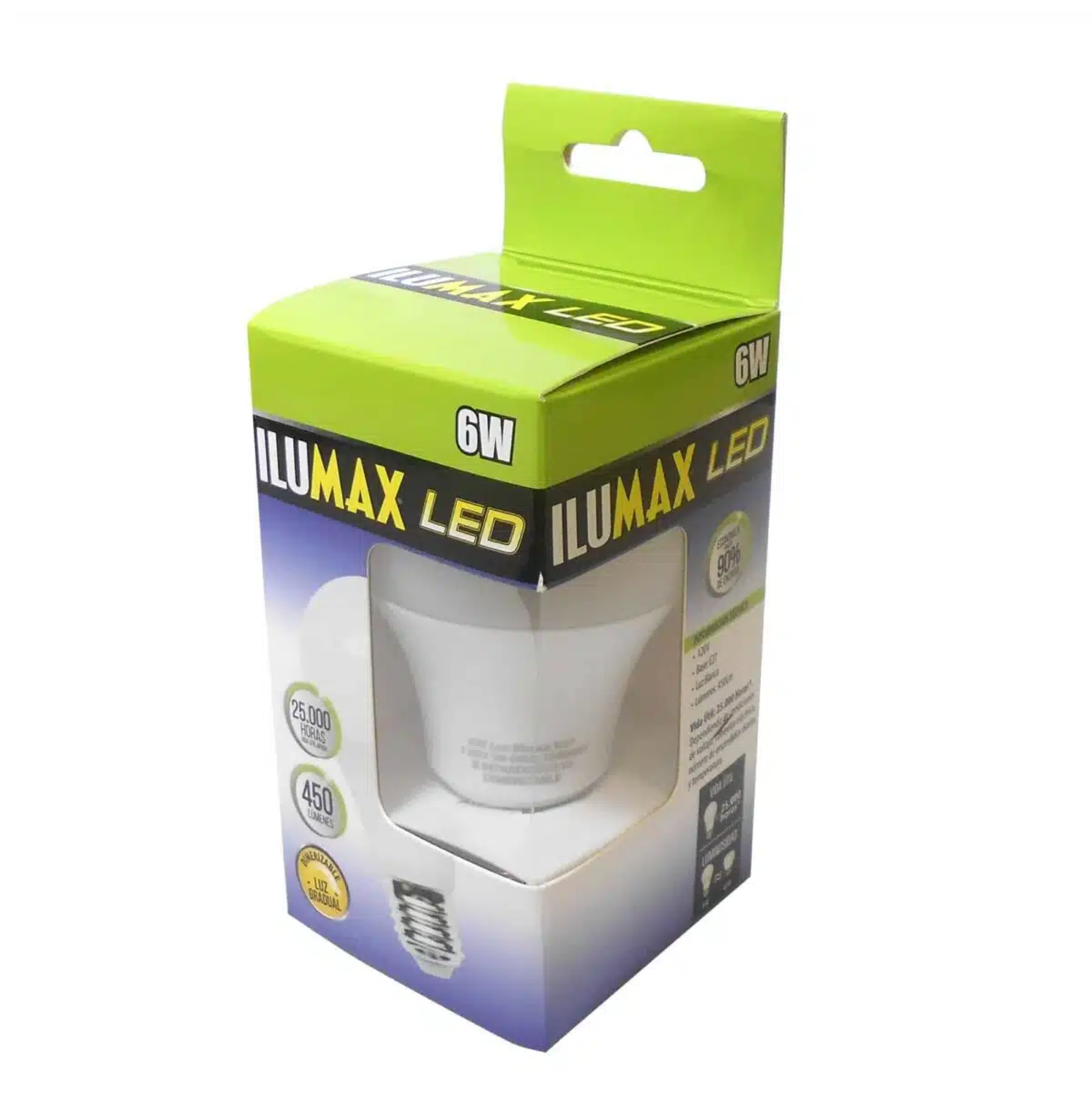 BOMBILLO LED 06W 6500K E-27 DIMMER REF 1325 ILUMAX