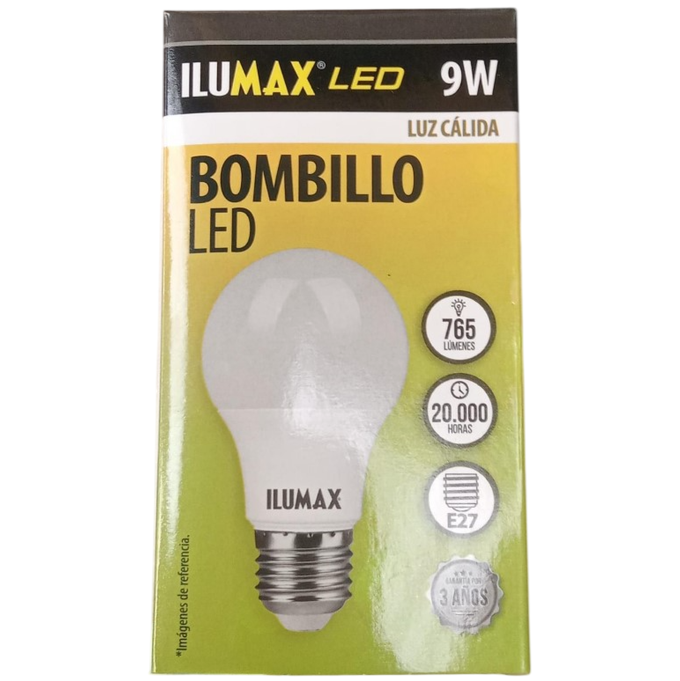BOMBILLO LED 09W 3000K E-27 REF 2482 ILUMAX