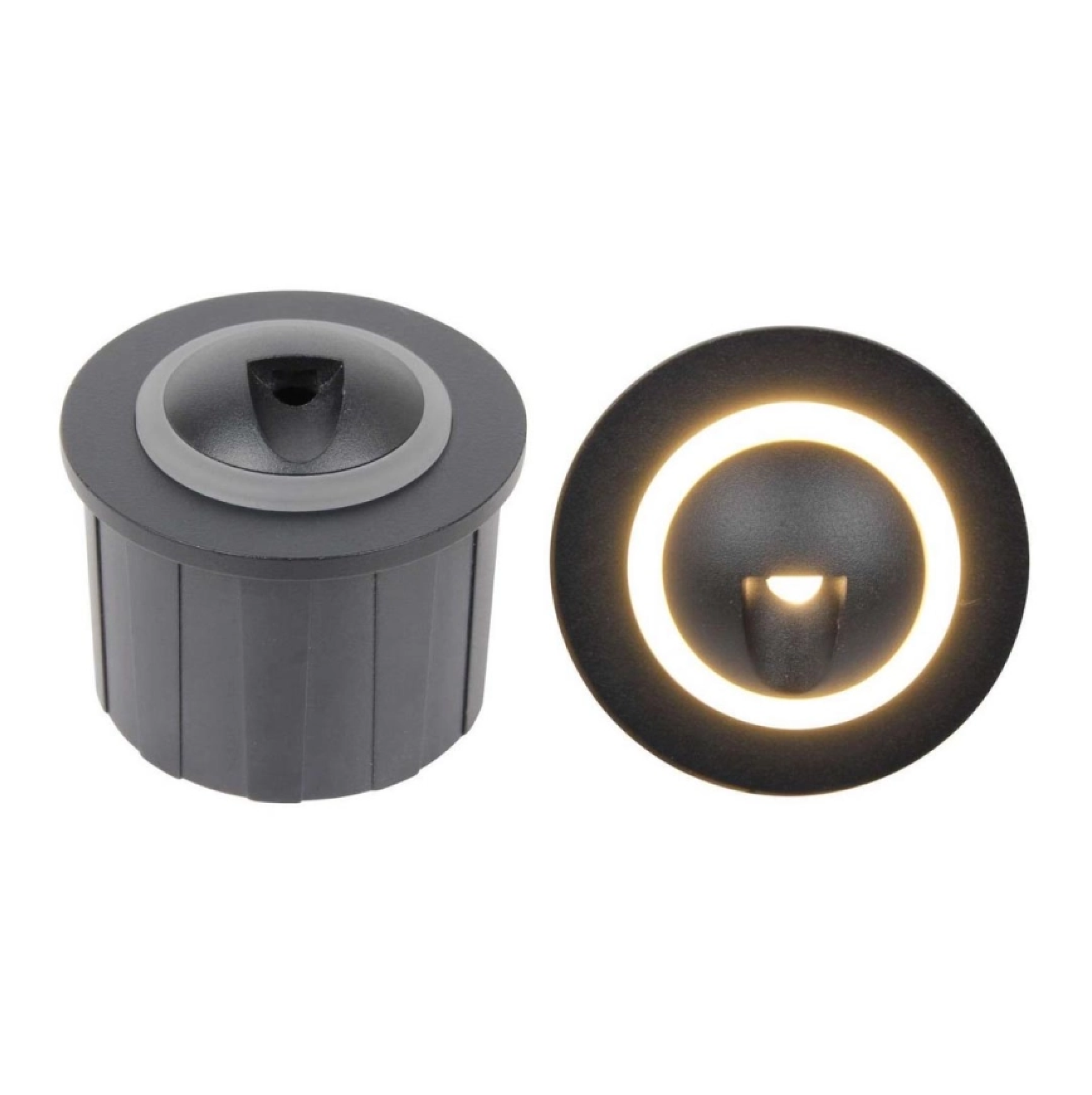 APLIQUE PARED 3W 3000K NEGRO REDONDO ILUMAX REF 1808