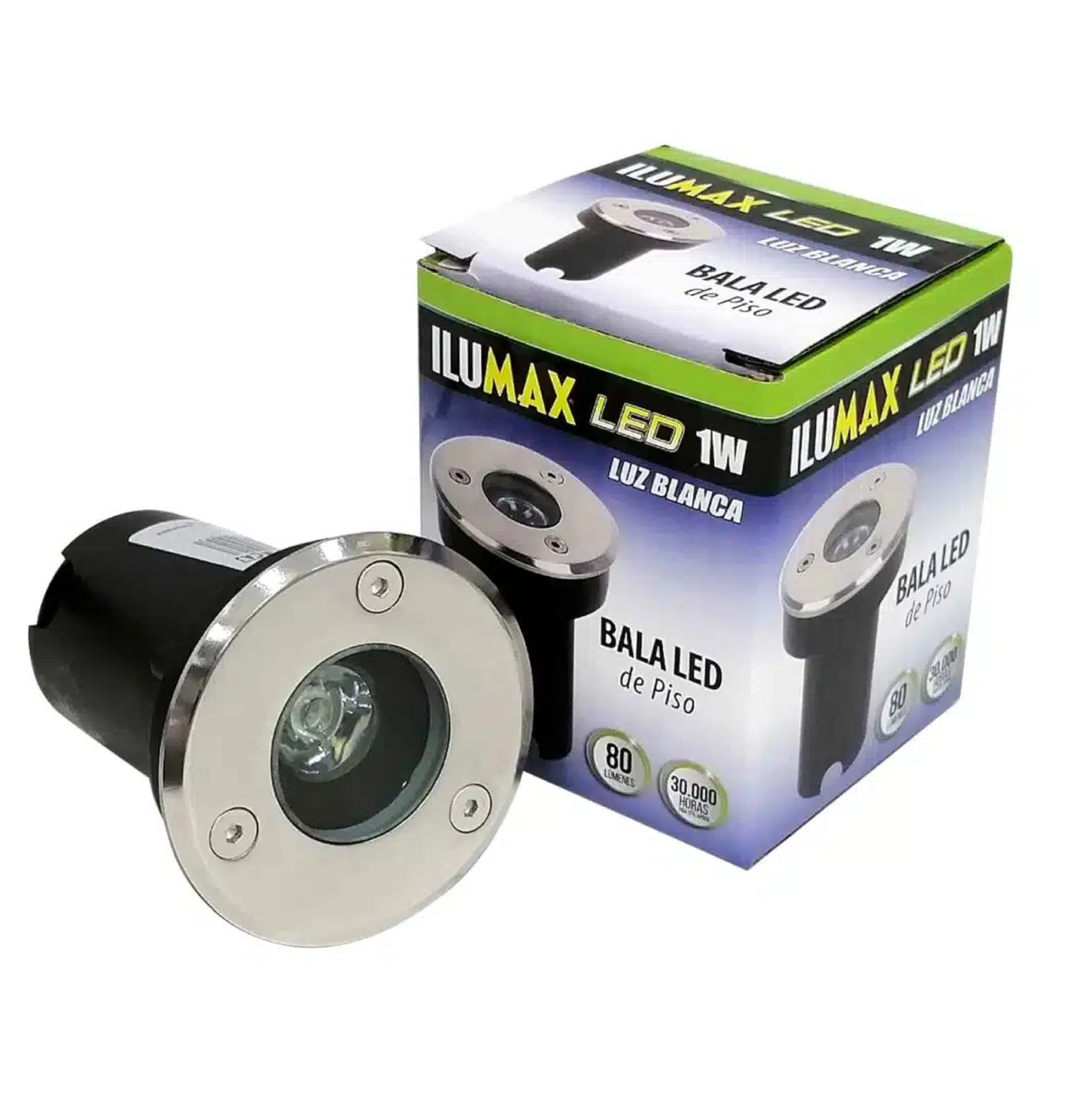 BALA DE PISO 01W LED 6500K ILUMAX 901