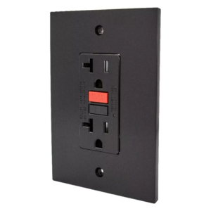 TOMA GFCI 20A BLACK LUXURY MERCURY REF ETI112