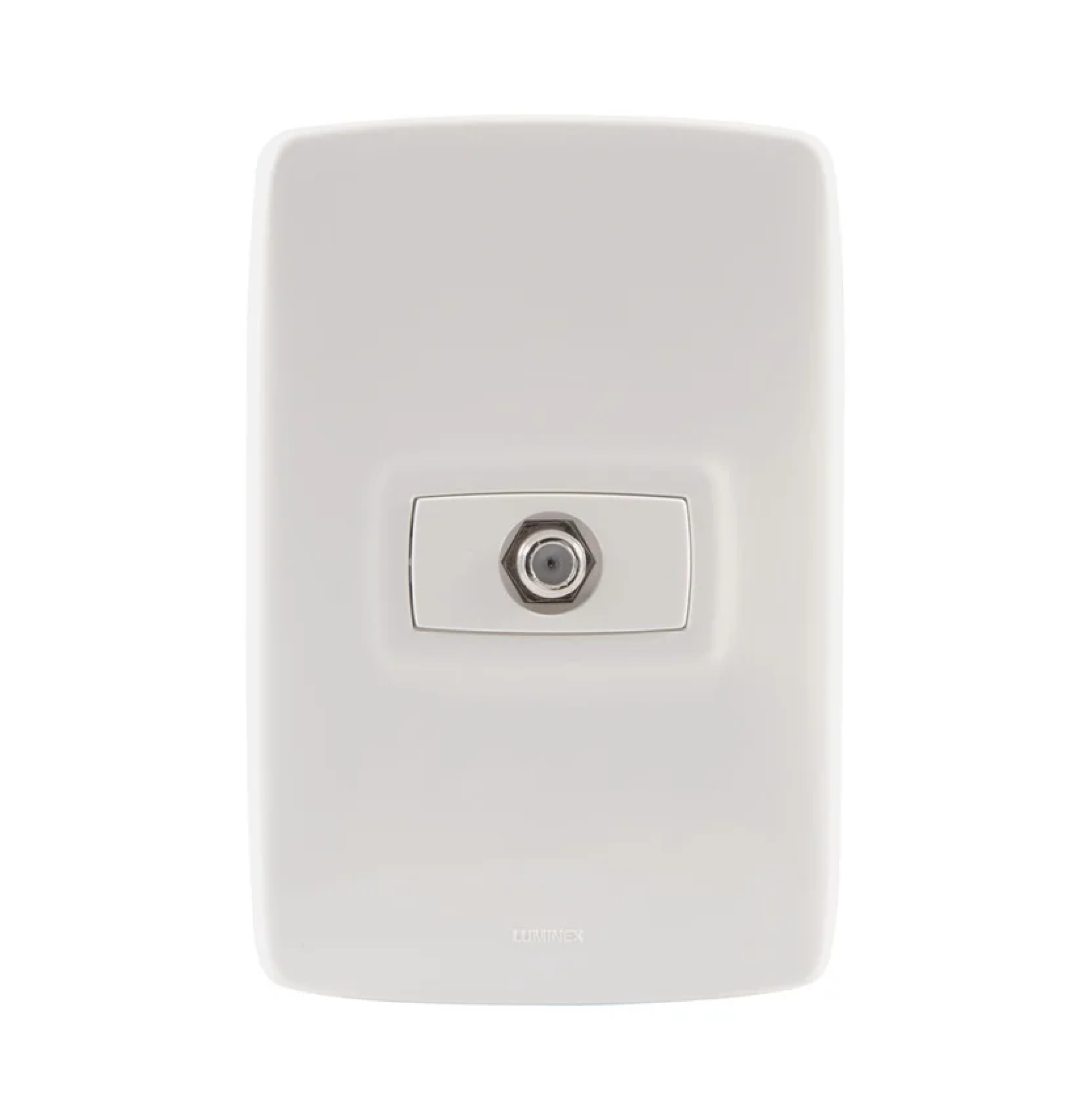 TOMA COAXIAL SENCILLA ARQUEA BLANCA