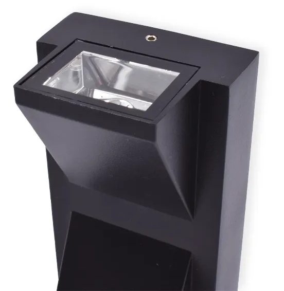 APLIQUE LED PARED 06W 3000K NEGRO CORBATIN ECOLITE REF AP2X3WB-B - Imagen 2