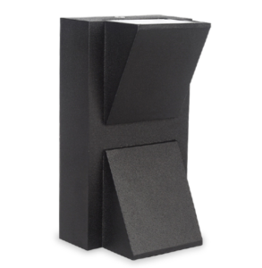APLIQUE LED PARED 06W 3000K NEGRO CORBATIN ECOLITE REF AP2X3WB-B