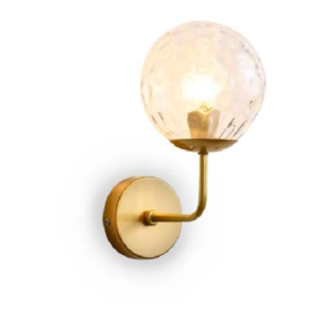 APLIQUE LED PARED 10 E27 GLOBO DORADO ECOLITE CHL10