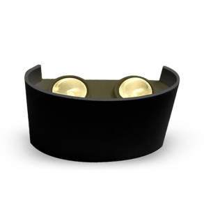 APLIQUE LED PARED 4W 3000K NEGRO UP & DOWN ECOLITE REF WALL-EX4