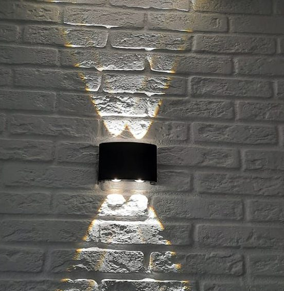 APLIQUE LED PARED 4W 3000K NEGRO UP & DOWN ECOLITE REF WALL-EX4 - Imagen 2