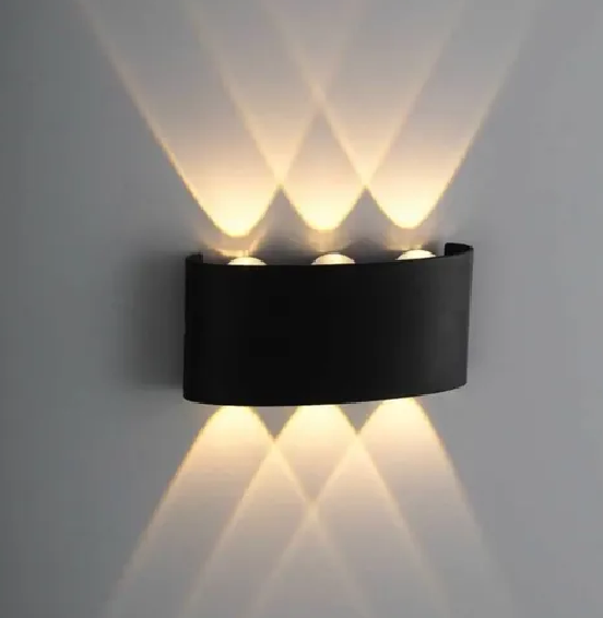 APLIQUE LED PARED 6W 3000K NEGRO UP & DOWN ECOLITE REF WALL-EX6 - Imagen 2