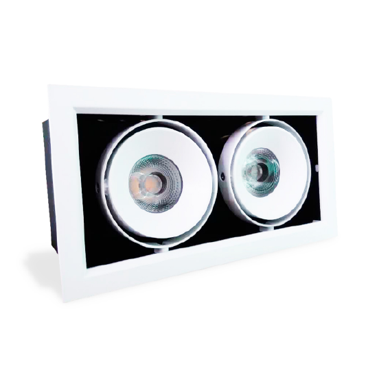 BALA LED 24W 3000K CARDAN ECOLITE REF KL2X12W-C - Imagen 2