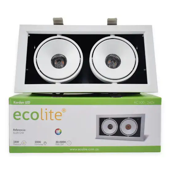 BALA LED 24W 3000K CARDAN ECOLITE REF KL2X12W-C