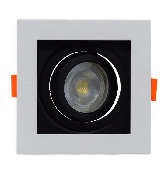 BALA LED CARDAN SENCILLA GU10 BLANCA METALICA ECOLITE REF: DLGUALCX1 - Imagen 3
