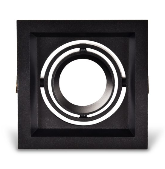 BALA LED CARDAN SENCILLA GU10 NEGRO ALUMINIO ECOLITE REF: DLGUALAX1