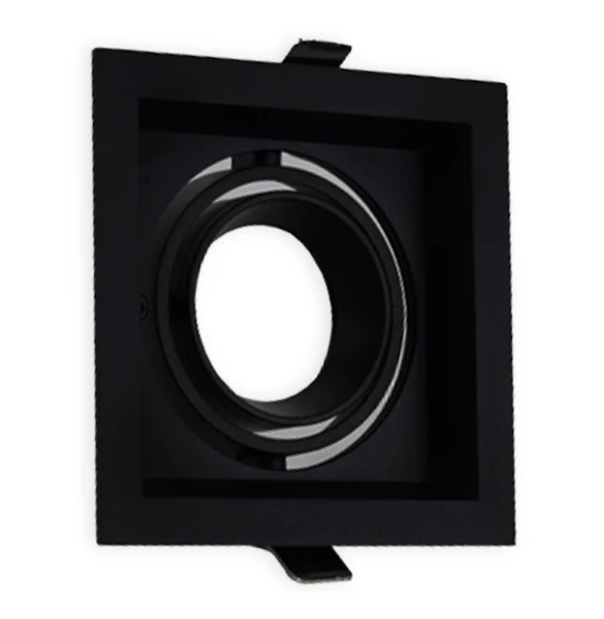 BALA LED CARDAN SENCILLA GU10 NEGRO ALUMINIO ECOLITE REF: DLGUALAX1 - Imagen 3