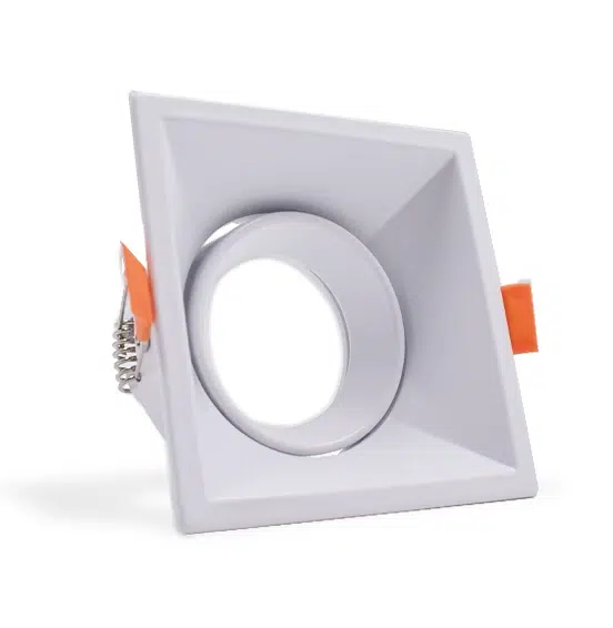BALA RECESADA BLANCA CUA GU10 BASCULANTE ALUMINIO ECOLITE REF: DLGUALABSQ