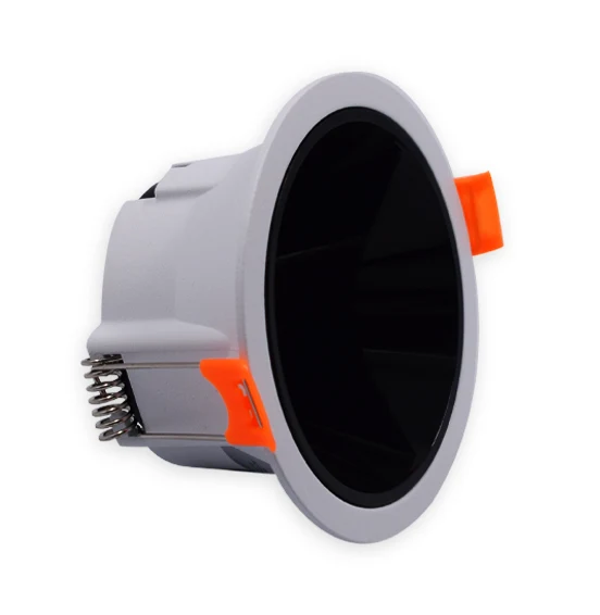 BALA RECESADA BLANCA RED GU10 ALUMINIO + PC BLANCO INT NEGRO ECOLITE DLGUALA - Imagen 2