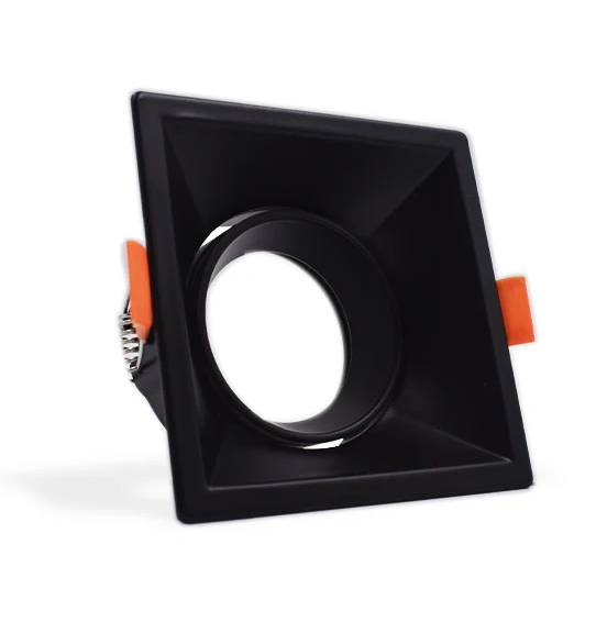 BALA RECESADA NEGRO CUA GU10 BASCULANTE ALUMINIO ECOLITE REF: DLGUALABSQ