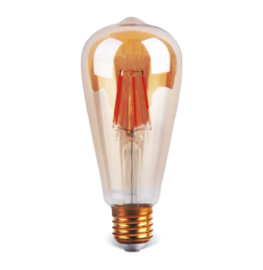 BOMBILLO LED 04W 2700K FILAM PERA DIMME ECOLITE VINST64DIM