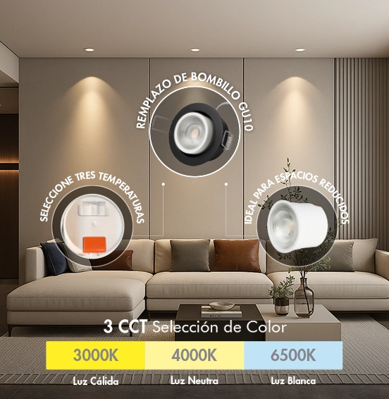 DICROICO LED 9W 3CCT MODULO ECOLITE REF ECODLVD - Imagen 3