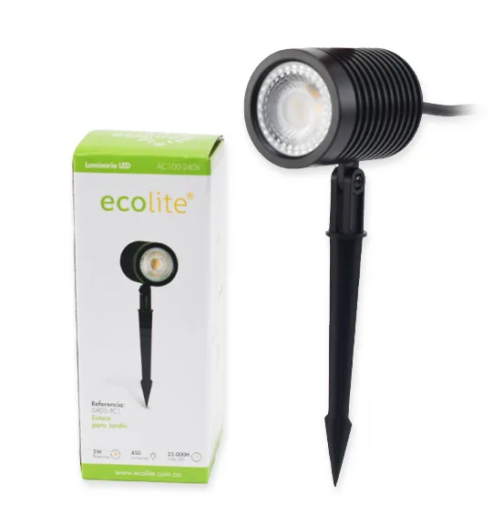 ESTACA LED 05W 2200K 110-220 ECOLITE REF IP65